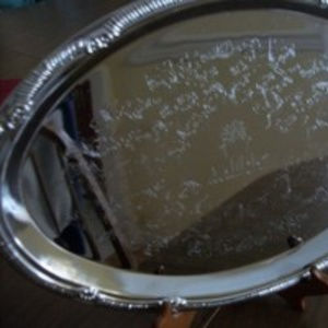 Edible  Arrangements silver  tray